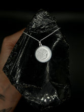 Load image into Gallery viewer, Sun and Moon Silver Necklace