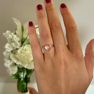 Dainty Ring- Rose Quartz