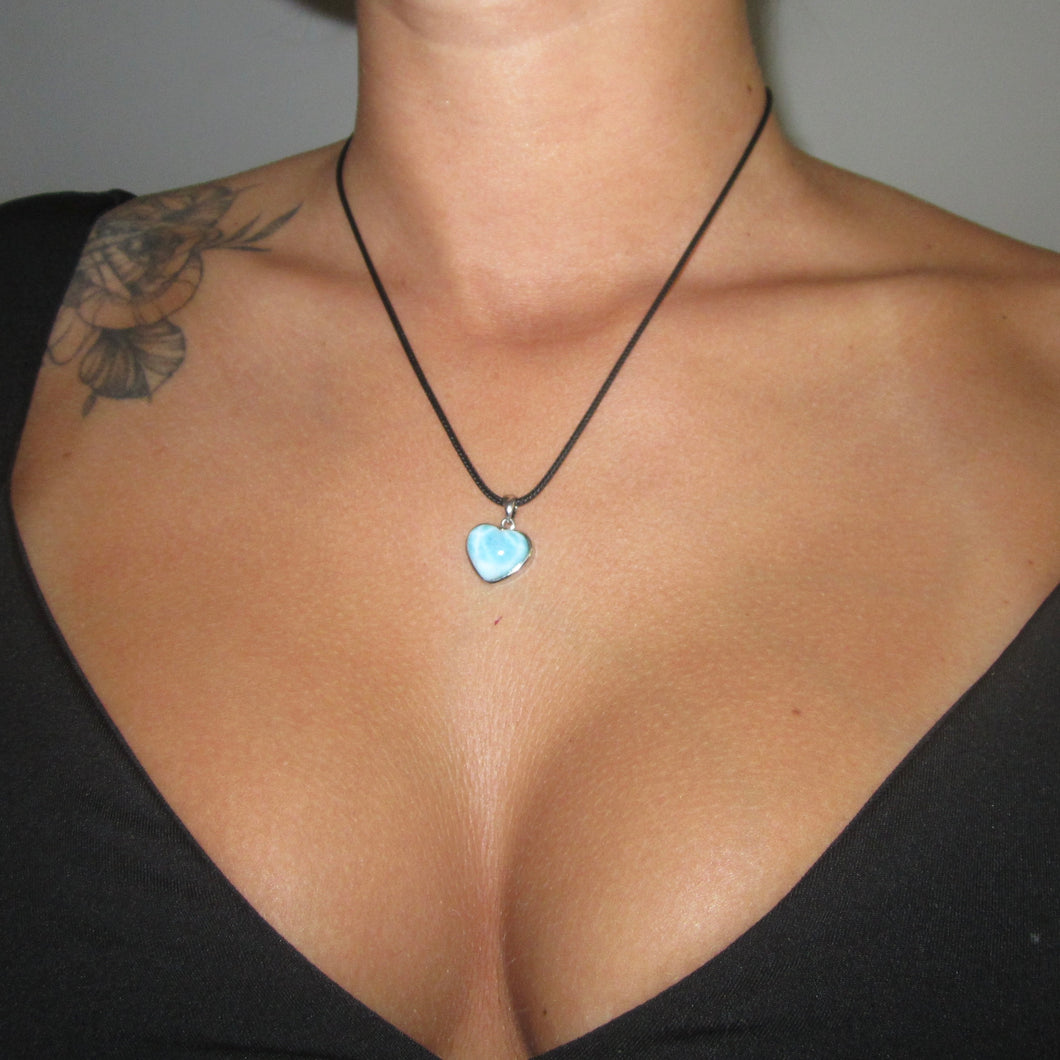 Dainty Necklace- Larimar