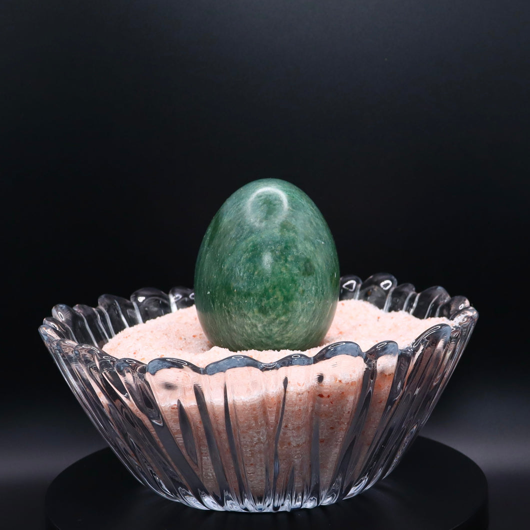 Green Fuchsite Crystal Egg