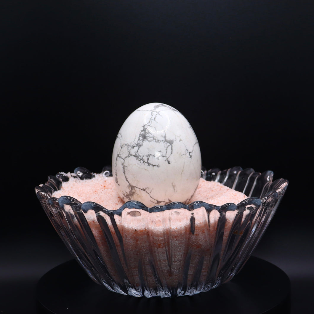 Howlite Crystal Egg