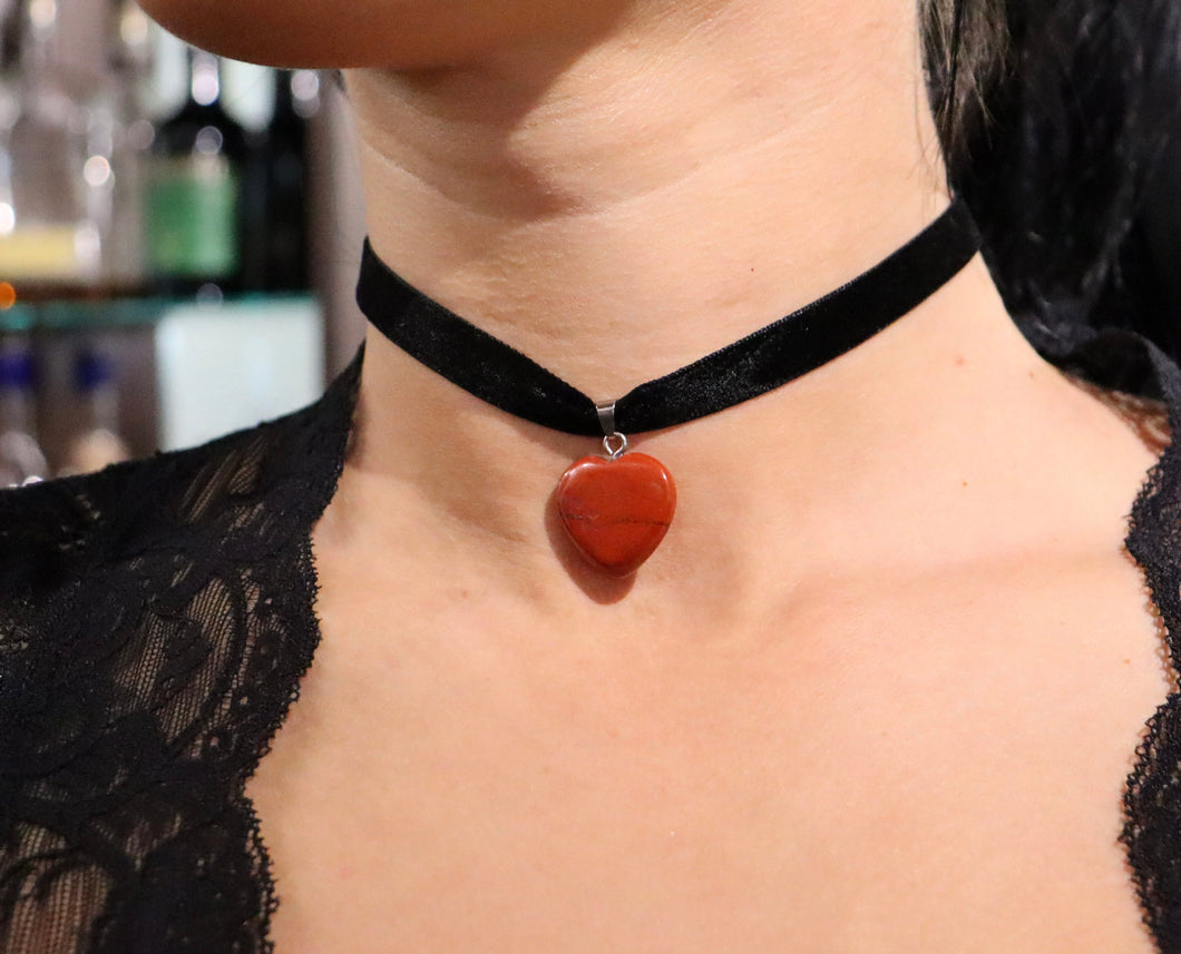 Mini Eclipse Choker- Red Jasper