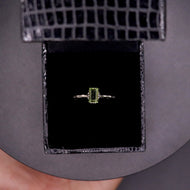 Scorpio Moldavite Ring