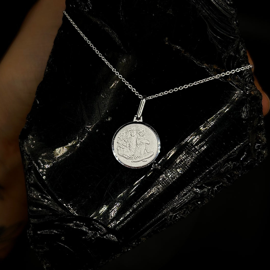 Gemini Silver Zodiac Necklace