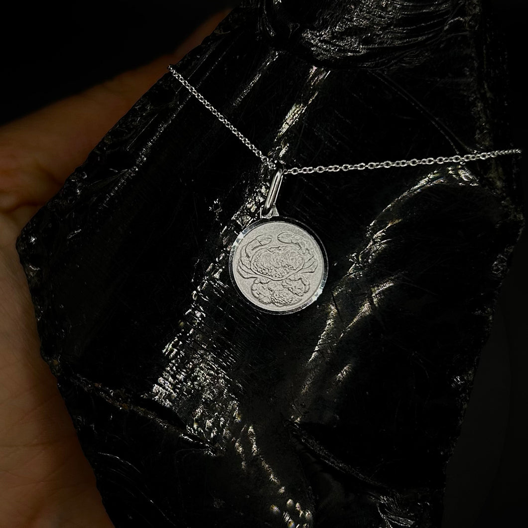 Cancer Silver Zodiac Necklace