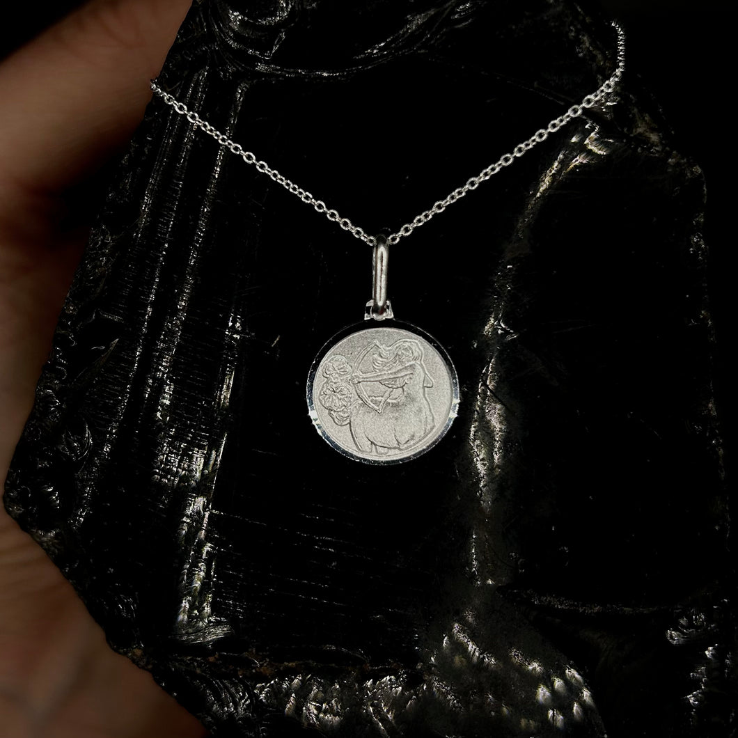 Sagittarius Silver Zodiac Necklace