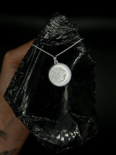 Load image into Gallery viewer, Sun and Moon Silver Necklace
