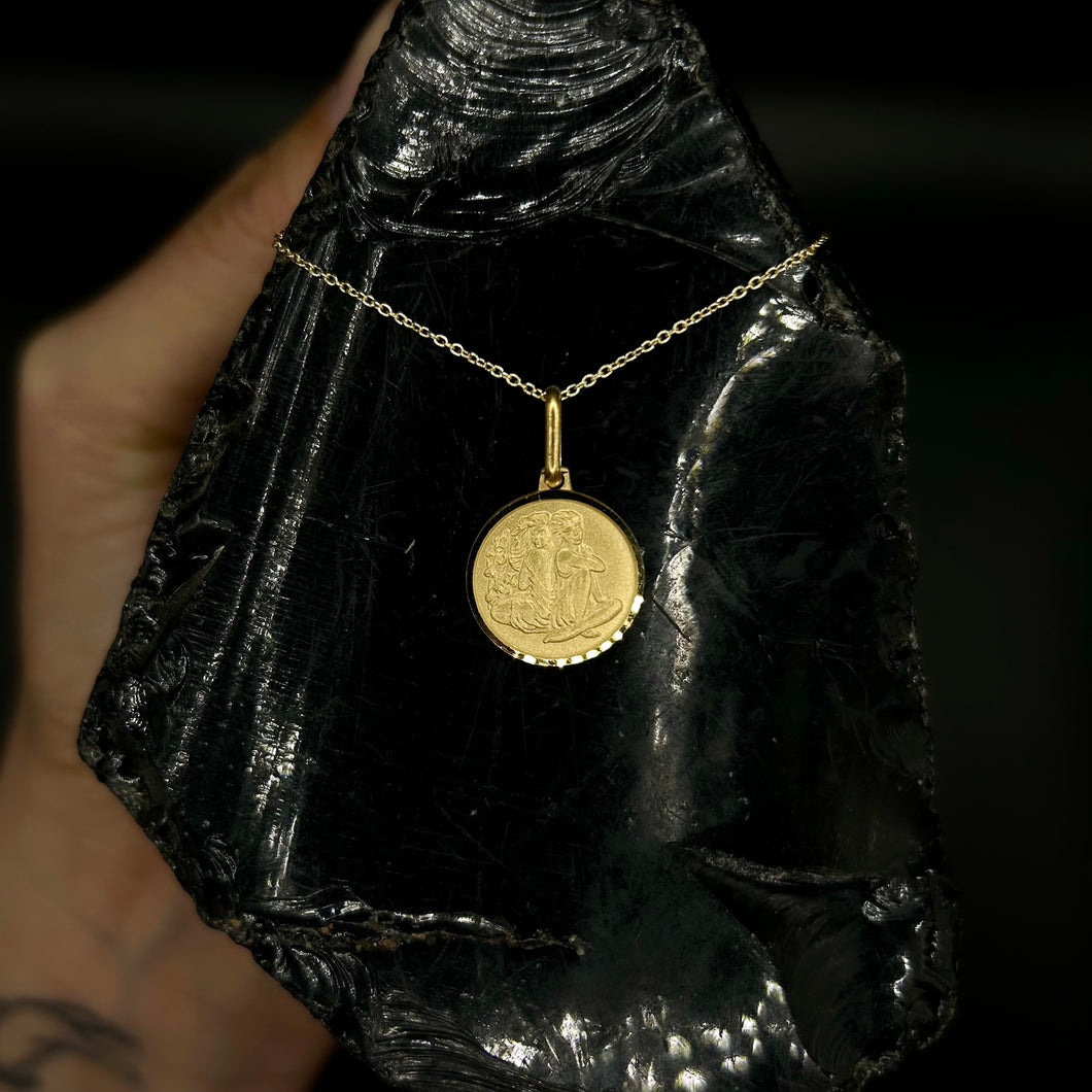 Gemini Gold Zodiac Necklace