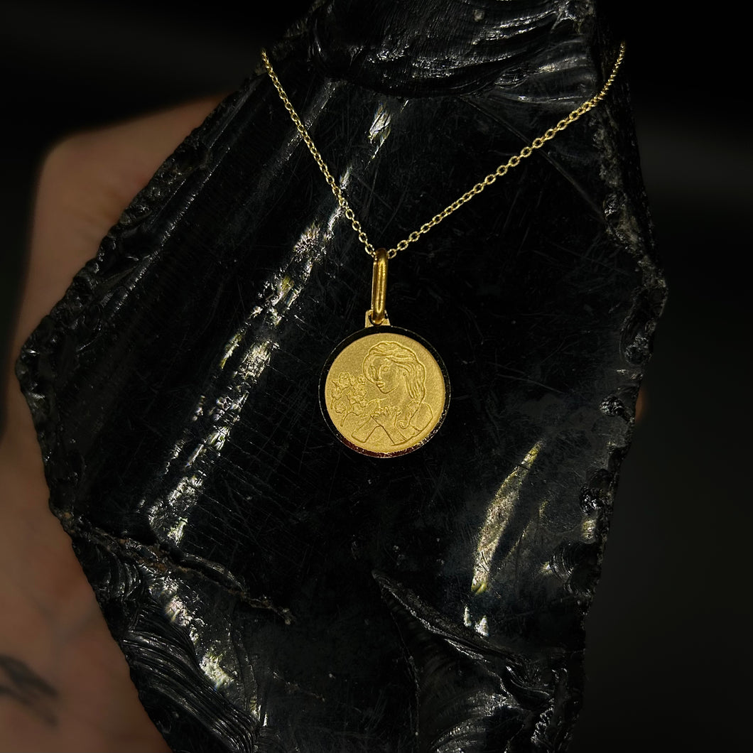 Virgo Gold Zodiac Necklace