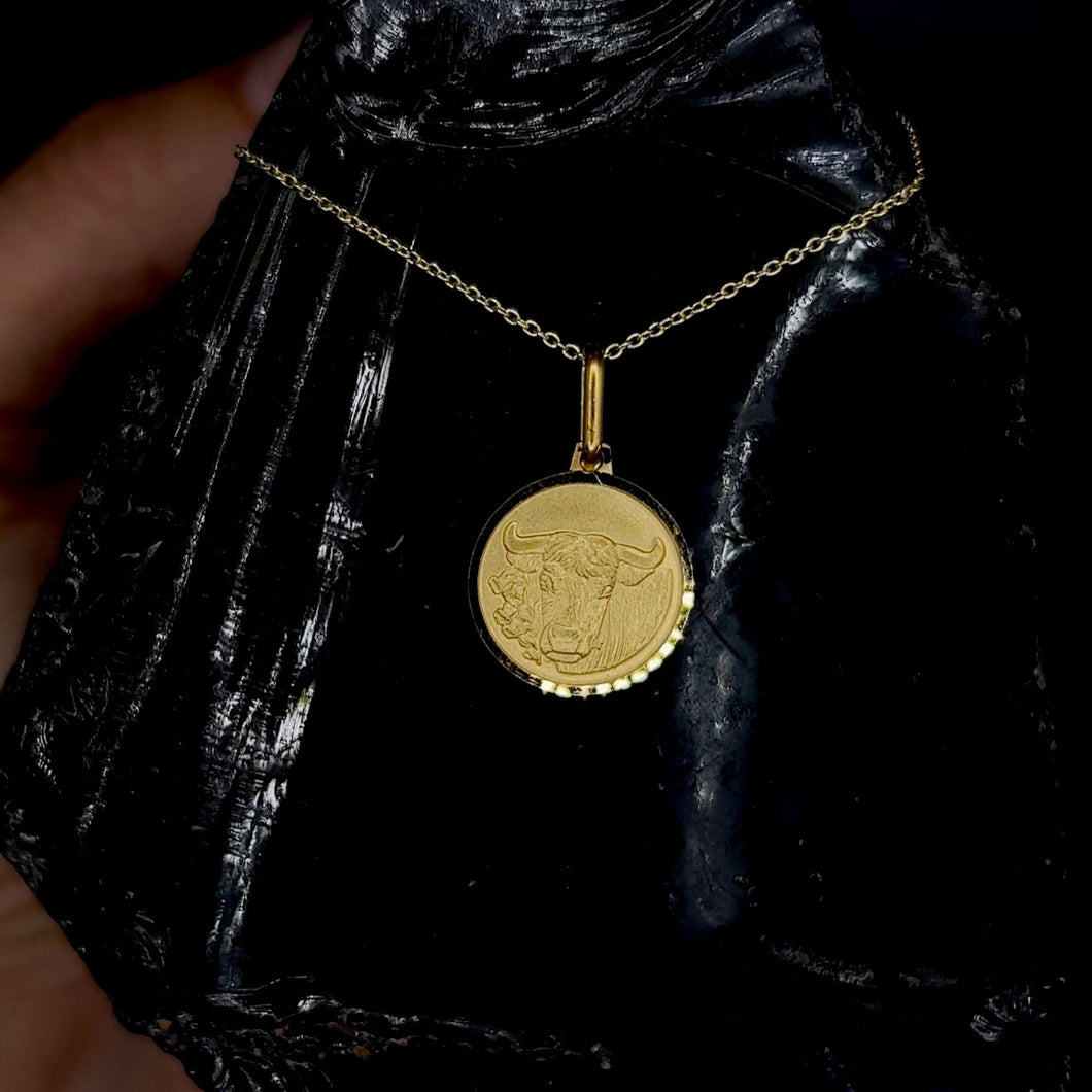 Taurus Gold Zodiac Necklace