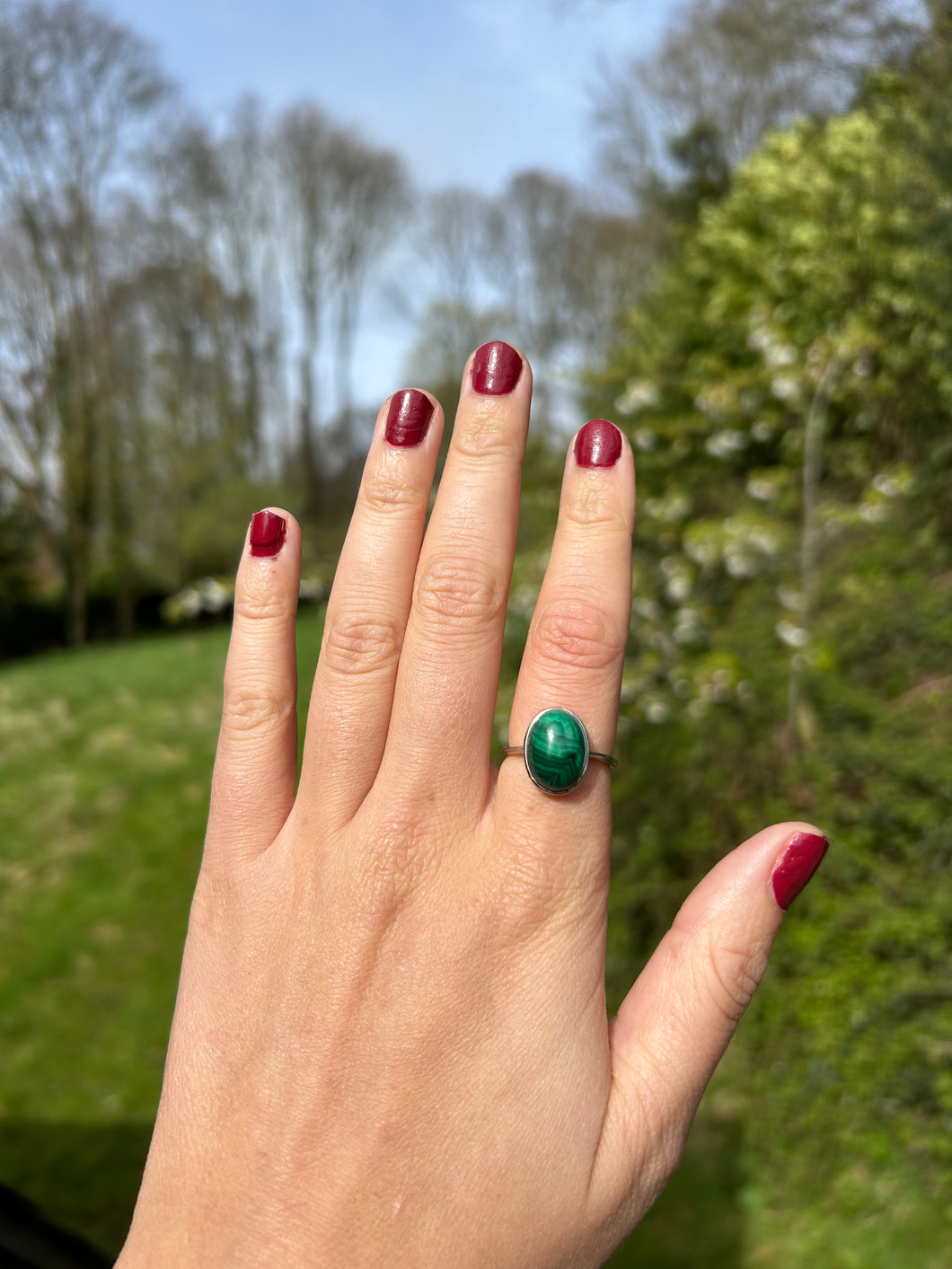 Occultation Ring- Malachite