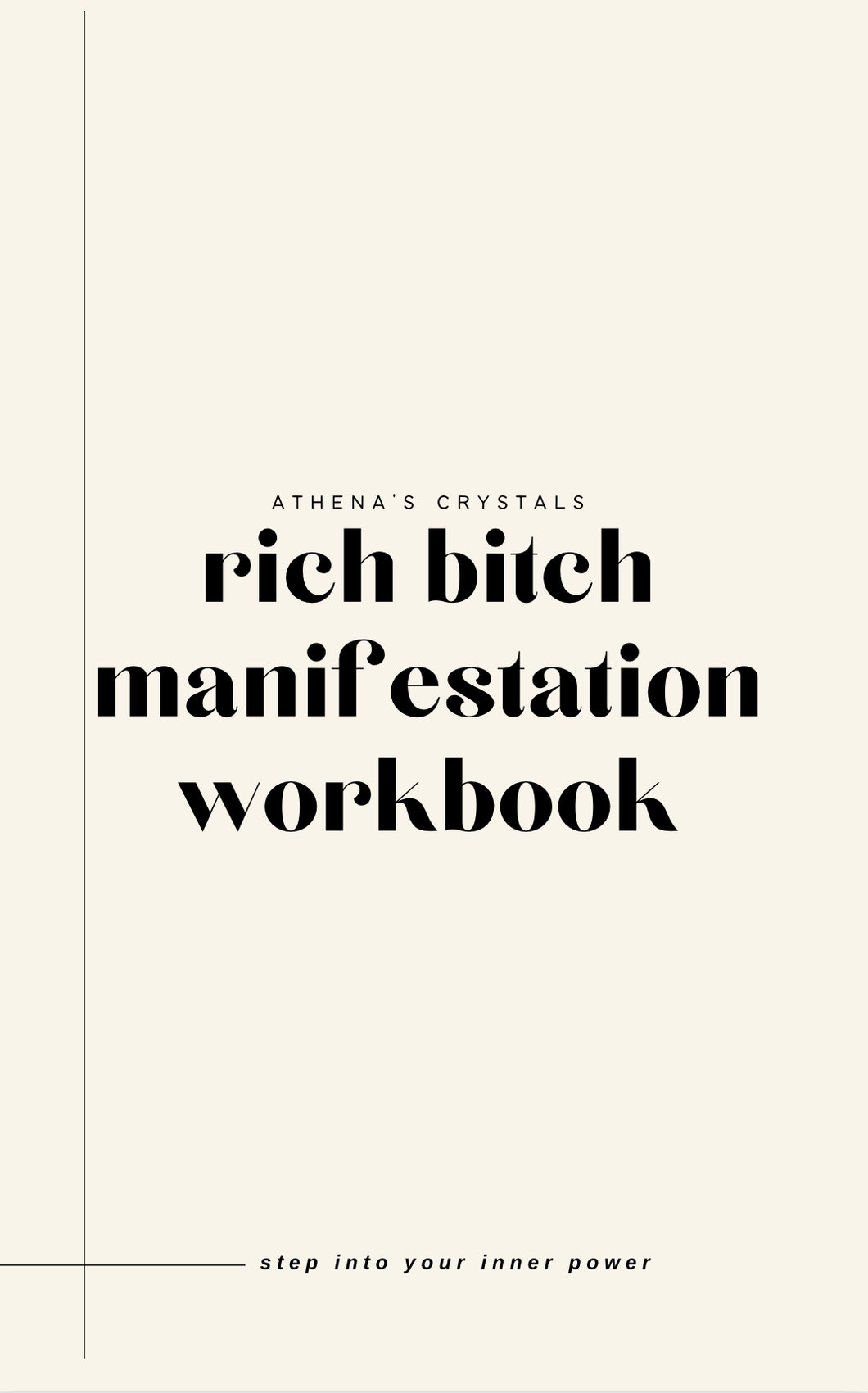 rich bitch manifestation workbook