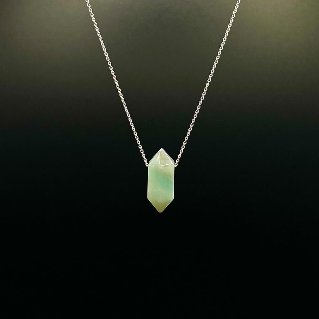 The Athena Necklace- Amazonite Silver