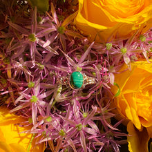Load image into Gallery viewer, The Athena Ring- Malachite Silver
