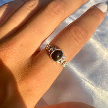Load image into Gallery viewer, The Athena Ring- Black Tourmaline Silver
