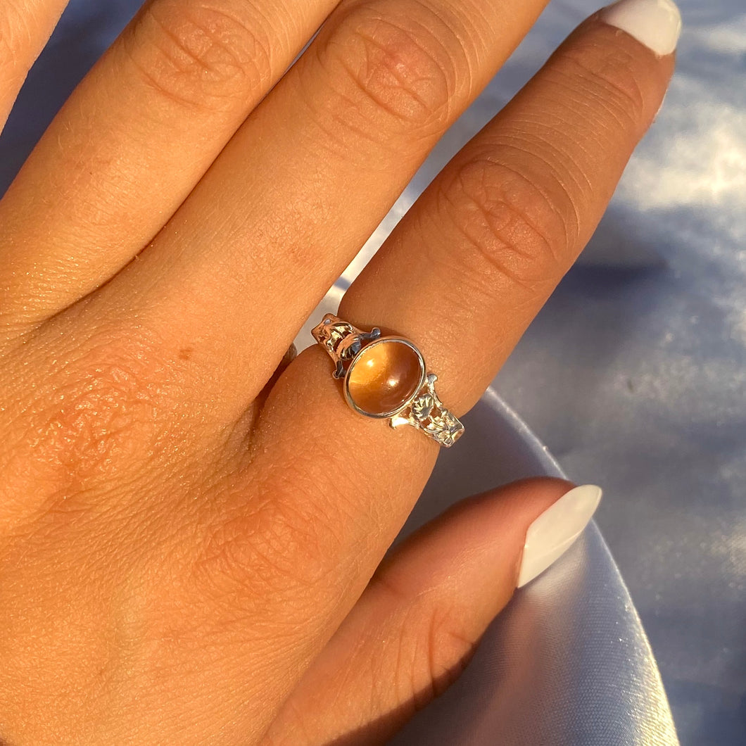 The Athena Ring- Citrine Silver
