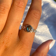 Load image into Gallery viewer, The Athena Ring- Labradorite Silver
