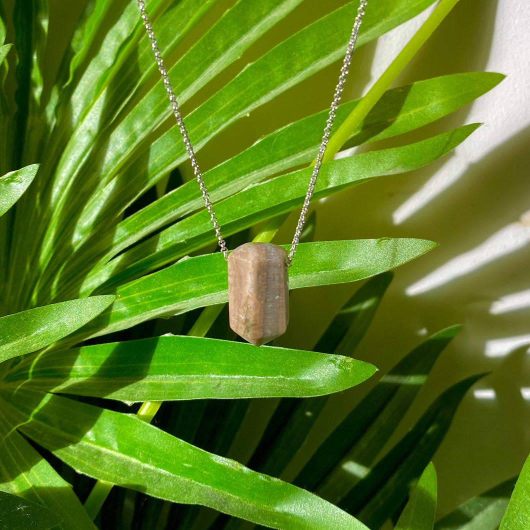 The Athena Necklace- Honey Calcite