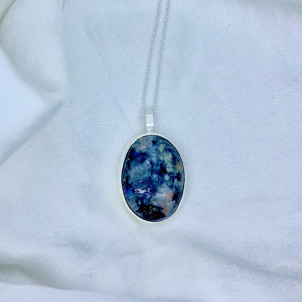 The Cocktail Necklace- Black Rainbow Moonstone