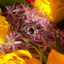 Load image into Gallery viewer, The Athena Ring- Black Tourmaline Silver
